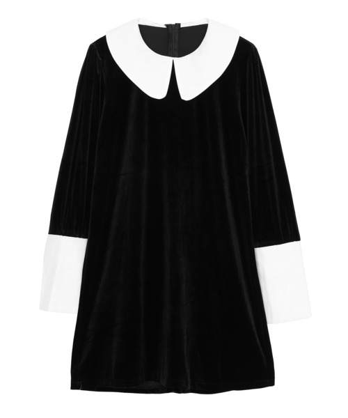 Figments（フィグメンツ）の「ビッグカラーベロアワンピース（ワンピース・レディース・ブラック・FREE）」の6枚目の写真