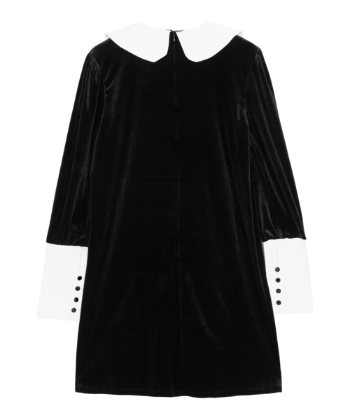 Figments（フィグメンツ）の「ビッグカラーベロアワンピース（ワンピース・レディース・ブラック・FREE）」の7枚目の写真