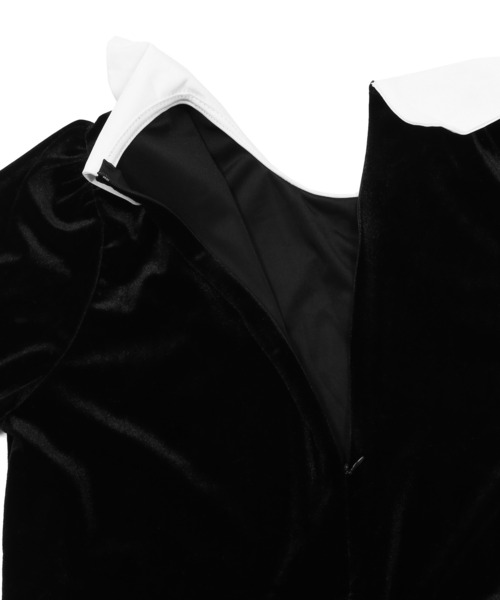 Figments（フィグメンツ）の「ビッグカラーベロアワンピース（ワンピース・レディース・ブラック・FREE）」の13枚目の写真
