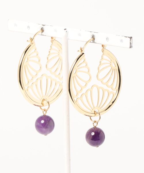 倭物やカヤ(ワモノヤカヤ)の「【倭物やカヤ】-HANA KAMON- 花家紋ピアス(ピアス(両耳用)・レディース・その他1/その他2/その他3・FREE)」の4枚目の写真