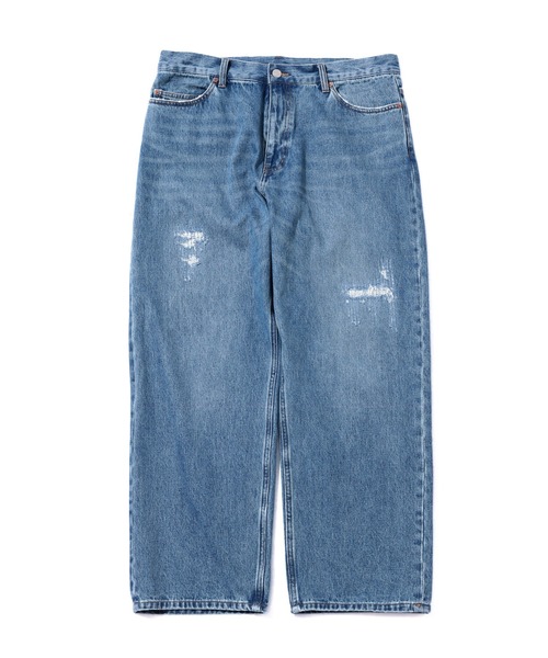 WHO'S WHO gallery（フーズフーギャラリー）の「【KOOKY'N/クーキー】クラッシュワイドデニム（デニムパンツ・メンズ・ブラック/サックスブルー・FREE）」の16枚目の写真