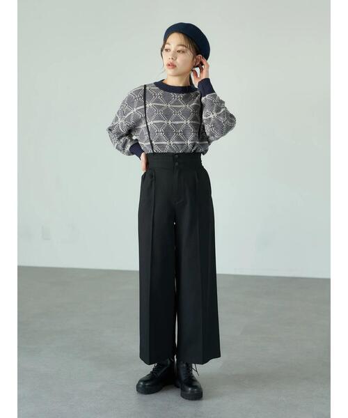 earth music&ecology（アースミュージックアンドエコロジー）の「2wayサス付きパンツ＊（その他パンツ・レディース・ブラック/その他12/ブラウン系その他4・S/M）」の9枚目の写真