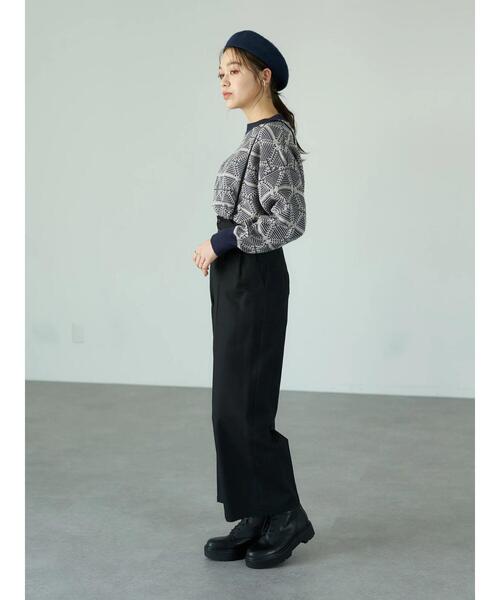 earth music&ecology（アースミュージックアンドエコロジー）の「2wayサス付きパンツ＊（その他パンツ・レディース・ブラック/その他12/ブラウン系その他4・S/M）」の11枚目の写真