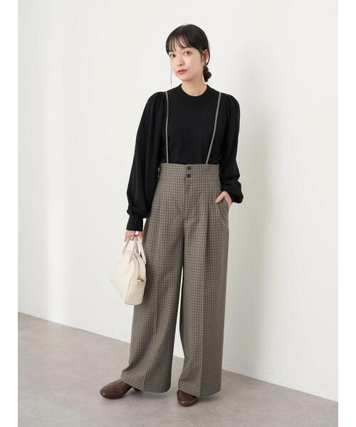 earth music&ecology（アースミュージックアンドエコロジー）の「2wayサス付きパンツ＊（その他パンツ・レディース・ブラック/その他12/ブラウン系その他4・S/M）」の16枚目の写真