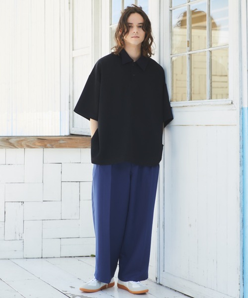 CASPER JOHN（キャスパージョン）の「Cleric polo shirts/クレリックポロシャツ（ポロシャツ・メンズ・ホワイト/ブラック/ネイビー/イエロー/ブラウン/グリーン・SMALL/MEDIUM/LARGE）」の18枚目の写真