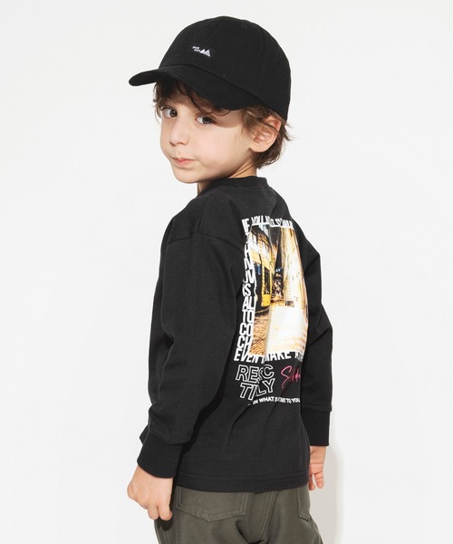 BRANSHES（ブランシェス）の「【bコレ】グラフィック長袖Tシャツ ロンT（Tシャツ/カットソー・キッズ・ホワイト/チャコールグレー/ライトグレー/ブラック/ベージュ/グレー/オフホワイト/オレンジ/ブルーグレー/ラベンダー/カラフル・100/110/120/130/140/150）」の17枚目の写真