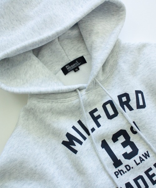 ALL ORDINARIES(オールオーディナリーズ)の「MILFORDビッグプルパーカー(パーカー・レディース・アッシュグレー/ベージュ/ネイビー・M)」の22枚目の写真