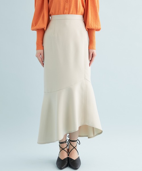VIS（ビス）の「カルゼマーメイドスカート（スカート・レディース・ブラック/ベージュ/ライトグリーン・S/M）」の7枚目の写真