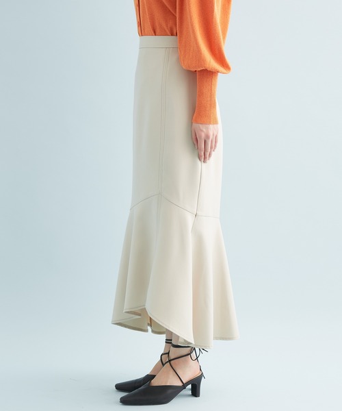 VIS（ビス）の「カルゼマーメイドスカート（スカート・レディース・ブラック/ベージュ/ライトグリーン・S/M）」の8枚目の写真