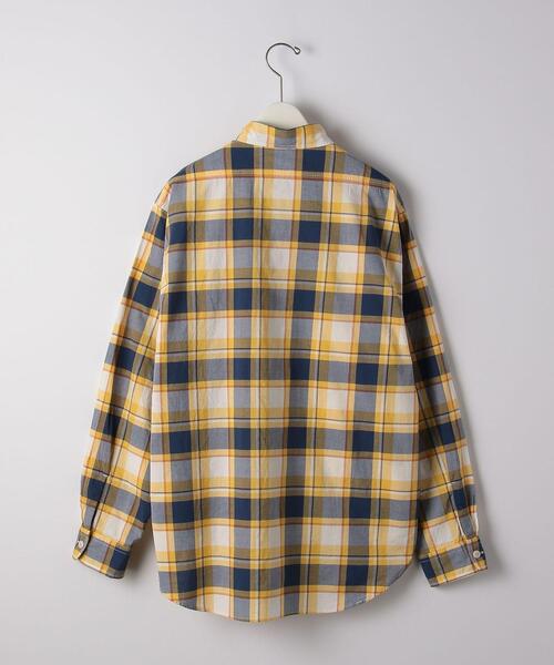 green label relaxing（グリーンレーベルリラクシング）の「マドラスチェック ワークシャツ（シャツ/ブラウス・メンズ・ライトブルー/イエロー・S/M/L/XL）」の9枚目の写真