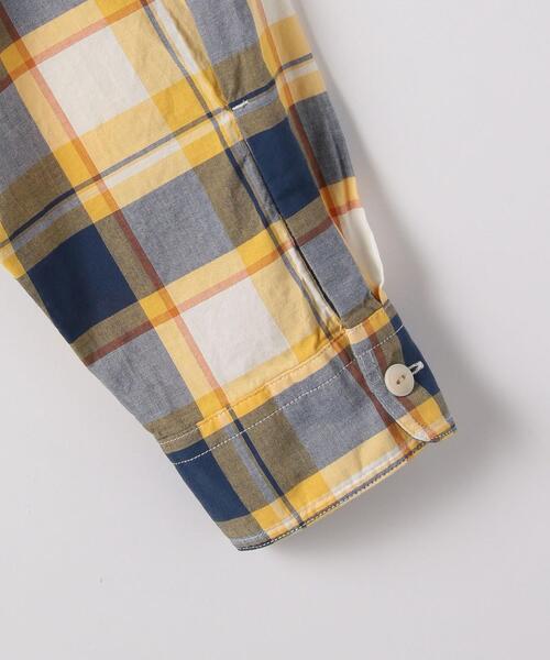 green label relaxing（グリーンレーベルリラクシング）の「マドラスチェック ワークシャツ（シャツ/ブラウス・メンズ・ライトブルー/イエロー・S/M/L/XL）」の11枚目の写真