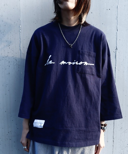 rovtski（ロフトスキー）の「SHARE ROOMS ROOM T LA MAISON/シェアルームス オーバーサイズ ルームTシャツ（Tシャツ/カットソー・メンズ・ブラック/ネイビー/オフホワイト・FREE）」の14枚目の写真