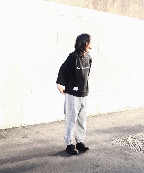 rovtski（ロフトスキー）の「SHARE ROOMS ROOM T LA MAISON/シェアルームス オーバーサイズ ルームTシャツ（Tシャツ/カットソー・メンズ・ブラック/ネイビー/オフホワイト・FREE）」の22枚目の写真