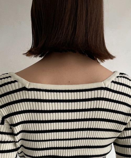 CAPRICIEUX LE'MAGE(カプリシューレマージュ)の「コットンリブ2WAYカーディガン(カーディガン/ボレロ・レディース・ブラック/オフホワイト/ホワイト系その他/イエロー系その他・FREE)」の17枚目の写真