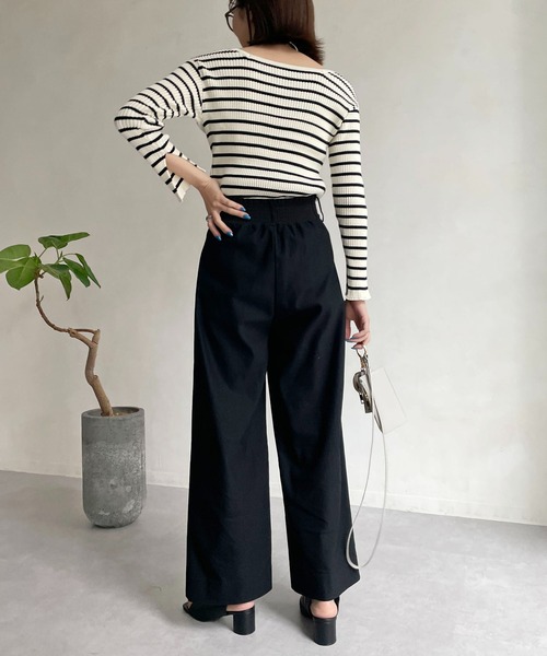 CAPRICIEUX LE'MAGE(カプリシューレマージュ)の「コットンリブ2WAYカーディガン(カーディガン/ボレロ・レディース・ブラック/オフホワイト/ホワイト系その他/イエロー系その他・FREE)」の13枚目の写真