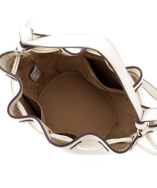 ESPERANZA（エスペランサ）の「◆タッセル付きドローストリングバッグ（ショルダーバッグ・レディース・アイボリー/キャメル・FREE）」の8枚目の写真