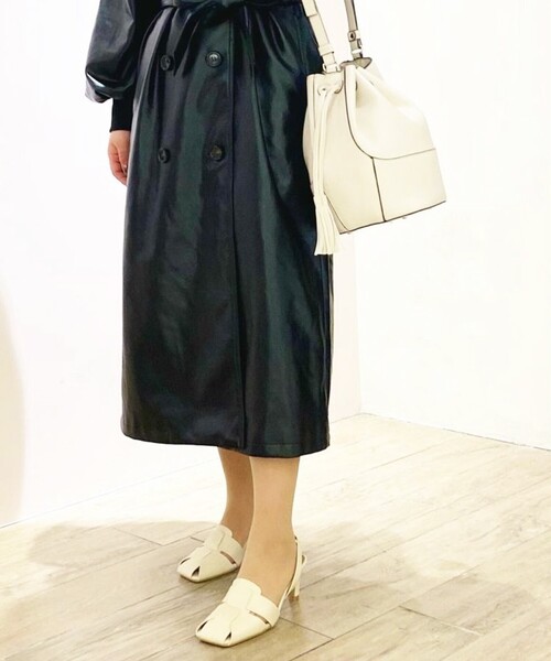 ESPERANZA（エスペランサ）の「◆タッセル付きドローストリングバッグ（ショルダーバッグ・レディース・アイボリー/キャメル・FREE）」の14枚目の写真