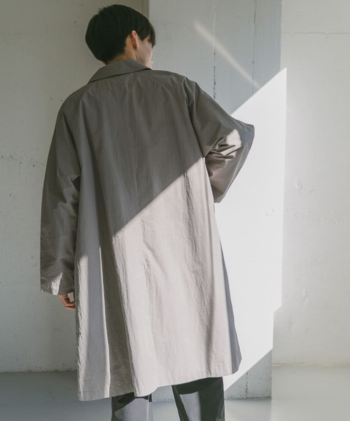 URBAN RESEARCH DOORS（アーバンリサーチドアーズ）の「C/N バルマカンコート（ステンカラーコート・メンズ・グレー系その他/スミクロ・38/40）」の16枚目の写真