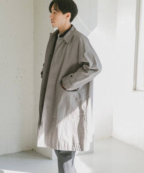 URBAN RESEARCH DOORS（アーバンリサーチドアーズ）の「C/N バルマカンコート（ステンカラーコート・メンズ・グレー系その他/スミクロ・38/40）」の12枚目の写真