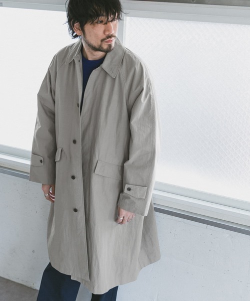 URBAN RESEARCH DOORS（アーバンリサーチドアーズ）の「C/N バルマカンコート（ステンカラーコート・メンズ・グレー系その他/スミクロ・38/40）」の13枚目の写真