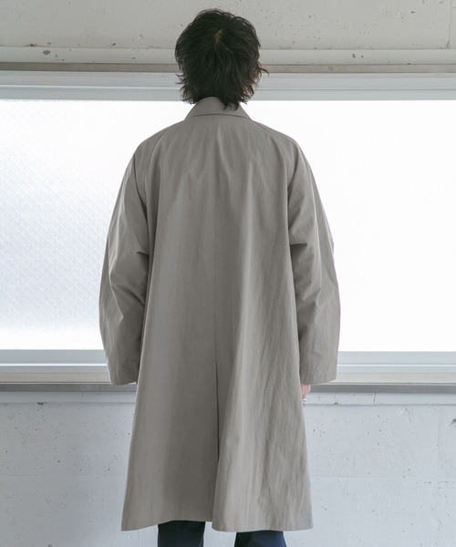 URBAN RESEARCH DOORS（アーバンリサーチドアーズ）の「C/N バルマカンコート（ステンカラーコート・メンズ・グレー系その他/スミクロ・38/40）」の7枚目の写真