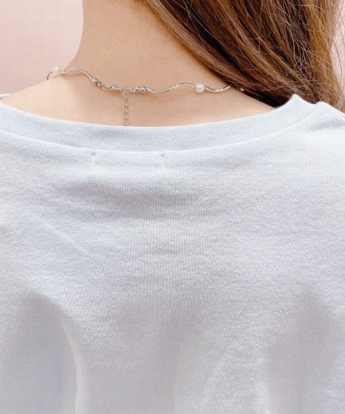 lilLilly（リルリリー）の「パールウェーブチョーカー（チョーカー・レディース・シルバー/ゴールド・FREE）」の4枚目の写真