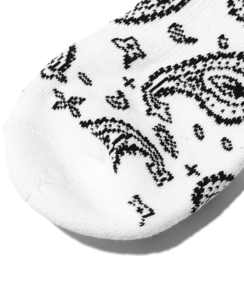 atmos(アトモス)の「atmos PAISLEY SOCKS / アトモス ペイズリー ソックス(ソックス/靴下・メンズ・ホワイト/ブラック/ネイビー/グレー/ベージュ/ブルー・26-28cm)」の22枚目の写真