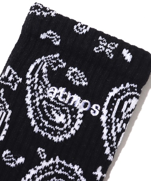 atmos(アトモス)の「atmos PAISLEY SOCKS / アトモス ペイズリー ソックス(ソックス/靴下・メンズ・ホワイト/ブラック/ネイビー/グレー/ベージュ/ブルー・26-28cm)」の12枚目の写真