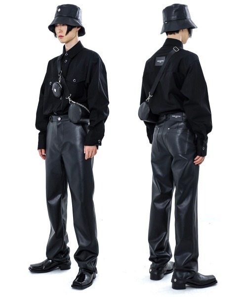 BASIC COTTON(ベーシックコットン)の「【BASIC COTTON/ベーシックコットン】 LEATHER BUCKET HAT/レザーバケットハット バケハ(ハット・メンズ・ブラック・ONE SIZE)」の15枚目の写真