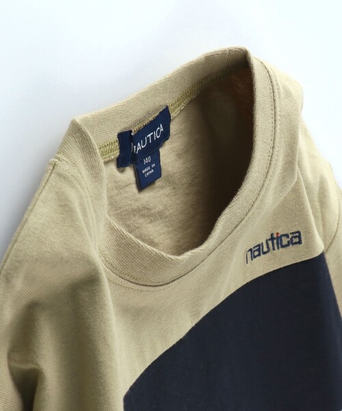 NAUTICA(ノーティカ)の「【NAUTICA/ノーティカ】配色切替長袖Tシャツ(Tシャツ/カットソー・キッズ・ベージュ/ネイビー・130/120/140/150)」の18枚目の写真