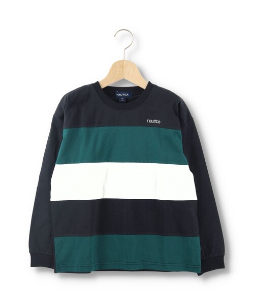 NAUTICA(ノーティカ)の「【NAUTICA/ノーティカ】配色切替長袖Tシャツ(Tシャツ/カットソー・キッズ・ベージュ/ネイビー・130/120/140/150)」の7枚目の写真