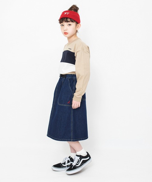 NAUTICA(ノーティカ)の「【NAUTICA/ノーティカ】配色切替長袖Tシャツ(Tシャツ/カットソー・キッズ・ベージュ/ネイビー・130/120/140/150)」の14枚目の写真