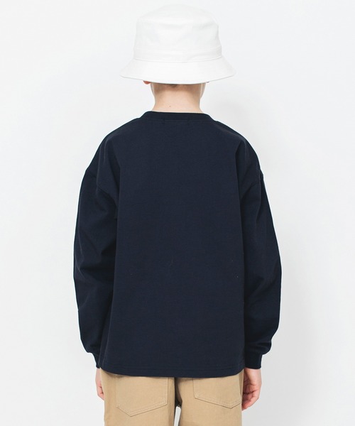 NAUTICA(ノーティカ)の「【NAUTICA/ノーティカ】配色切替長袖Tシャツ(Tシャツ/カットソー・キッズ・ベージュ/ネイビー・130/120/140/150)」の6枚目の写真
