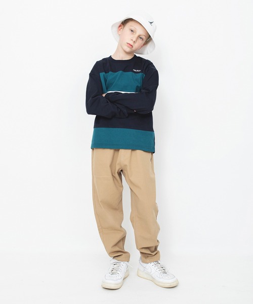 NAUTICA(ノーティカ)の「【NAUTICA/ノーティカ】配色切替長袖Tシャツ(Tシャツ/カットソー・キッズ・ベージュ/ネイビー・130/120/140/150)」の11枚目の写真