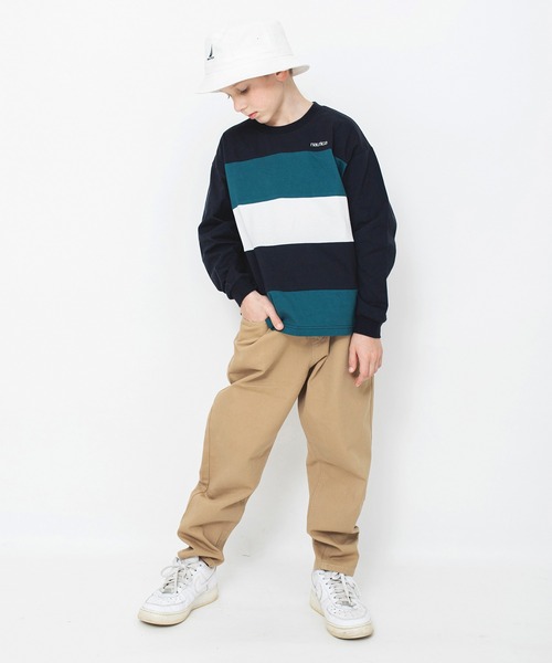 NAUTICA(ノーティカ)の「【NAUTICA/ノーティカ】配色切替長袖Tシャツ(Tシャツ/カットソー・キッズ・ベージュ/ネイビー・130/120/140/150)」の8枚目の写真