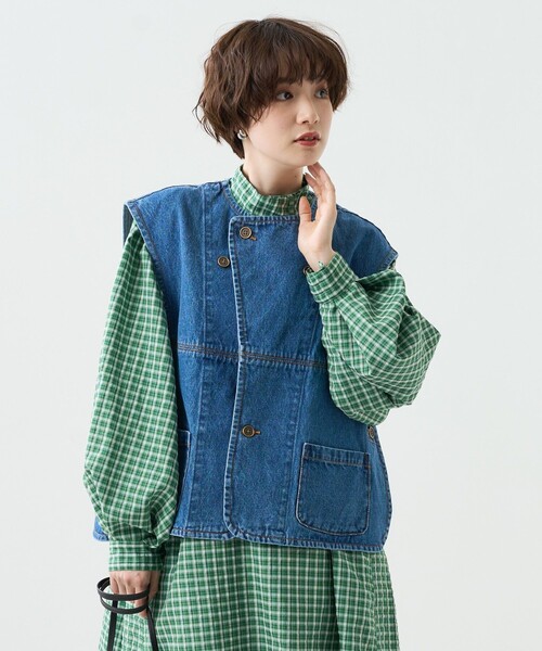 FREAK'S STORE(フリークスストア)の「ビッグデニムベスト(ダウン FREAK'S STORE(フリークスストア)の「ビッグデニムベスト(ダウン