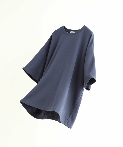 JUNRED(ジュンレッド)の「エアシルケットバックダーツルーズプルオーバー(Tシャツ/カットソー・メンズ・ホワイト/チャコールグレー/ブルー/ミント・S/M/L)」の1枚目の写真