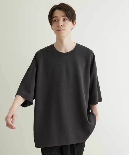 JUNRED(ジュンレッド)の「エアシルケットバックダーツルーズプルオーバー(Tシャツ/カットソー・メンズ・ホワイト/チャコールグレー/ブルー/ミント・S/M/L)」の5枚目の写真