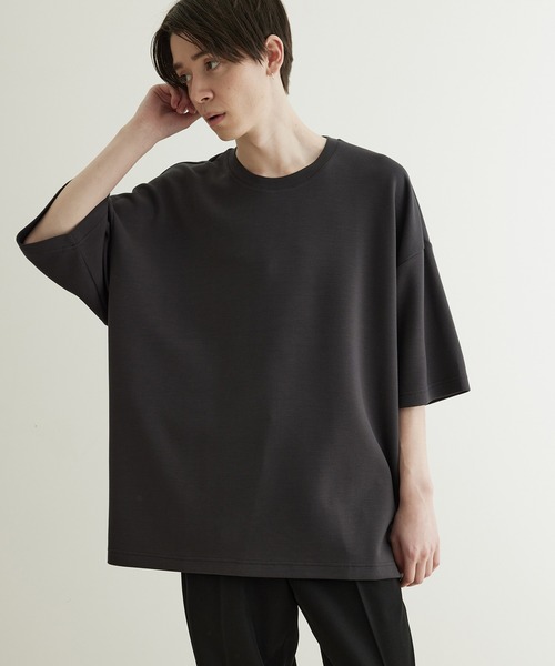 JUNRED(ジュンレッド)の「エアシルケットバックダーツルーズプルオーバー(Tシャツ/カットソー・メンズ・ホワイト/チャコールグレー/ブルー/ミント・S/M/L)」の6枚目の写真