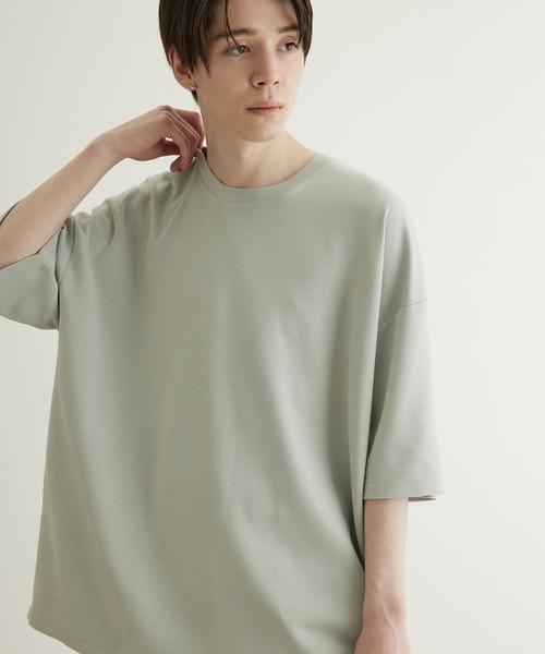 JUNRED(ジュンレッド)の「エアシルケットバックダーツルーズプルオーバー(Tシャツ/カットソー・メンズ・ホワイト/チャコールグレー/ブルー/ミント・S/M/L)」の10枚目の写真