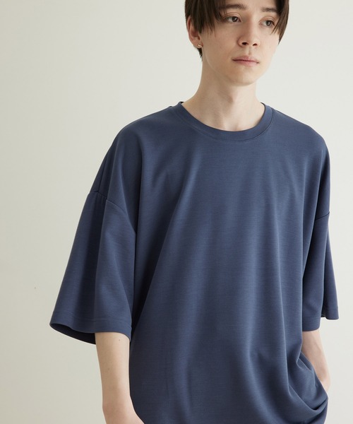 JUNRED(ジュンレッド)の「エアシルケットバックダーツルーズプルオーバー(Tシャツ/カットソー・メンズ・ホワイト/チャコールグレー/ブルー/ミント・S/M/L)」の12枚目の写真