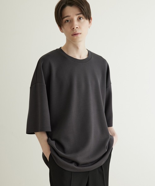 JUNRED(ジュンレッド)の「エアシルケットバックダーツルーズプルオーバー(Tシャツ/カットソー・メンズ・ホワイト/チャコールグレー/ブルー/ミント・S/M/L)」の21枚目の写真