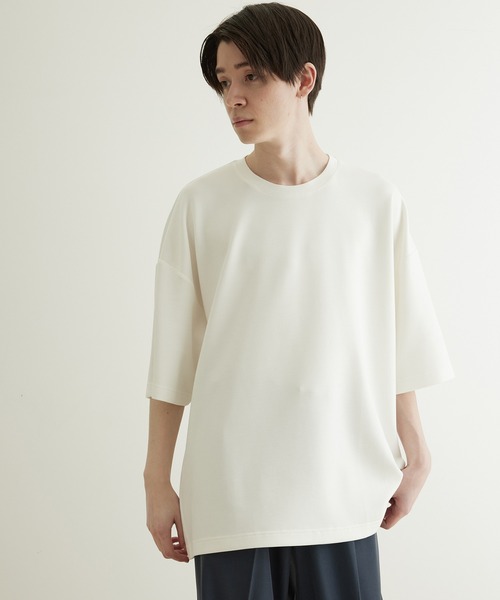 JUNRED(ジュンレッド)の「エアシルケットバックダーツルーズプルオーバー(Tシャツ/カットソー・メンズ・ホワイト/チャコールグレー/ブルー/ミント・S/M/L)」の22枚目の写真