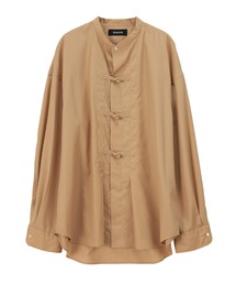 美品 ZUCCa ズッカ バンドカラー ギンガムチェック チャイナボタンシャツ ZUCCa（ズッカ）の「チャイナボタンシャツ/シャツ（シャツ