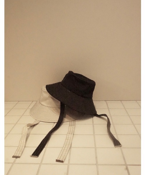 TRUNC（トランクエイティーエイト）の「Stitch Bucket Hat（ハット・レディース・ブラック/アイボリー・FREE）」の7枚目の写真