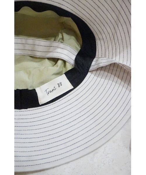 TRUNC（トランクエイティーエイト）の「Stitch Bucket Hat（ハット・レディース・ブラック/アイボリー・FREE）」の8枚目の写真