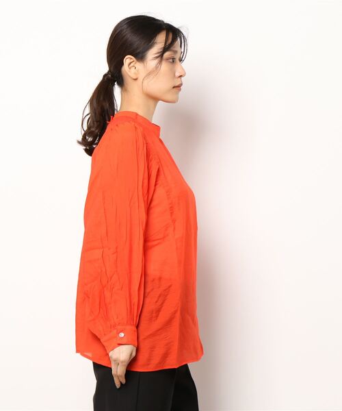 spoon store(スプーンストア)の「袖ボリュームシアーシャツ(シャツ/ブラウス・レディース・オレンジ/アイボリー・フリー)」の3枚目の写真