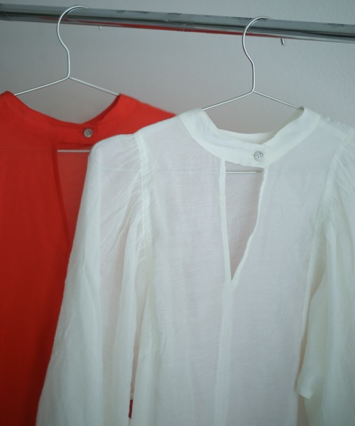 spoon store(スプーンストア)の「袖ボリュームシアーシャツ(シャツ/ブラウス・レディース・オレンジ/アイボリー・フリー)」の18枚目の写真