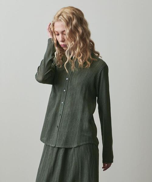 Steven Alan(スティーブンアラン)の「<Steven Alan>CHECK SHIRT/シャツ(シャツ/ブラウス・レディース・グレー/レッド・FREE)」の2枚目の写真