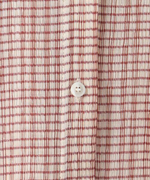 Steven Alan チェックシャツ　日本製 Steven Alan＞ 60 シック チェック オープンカラー シャツ